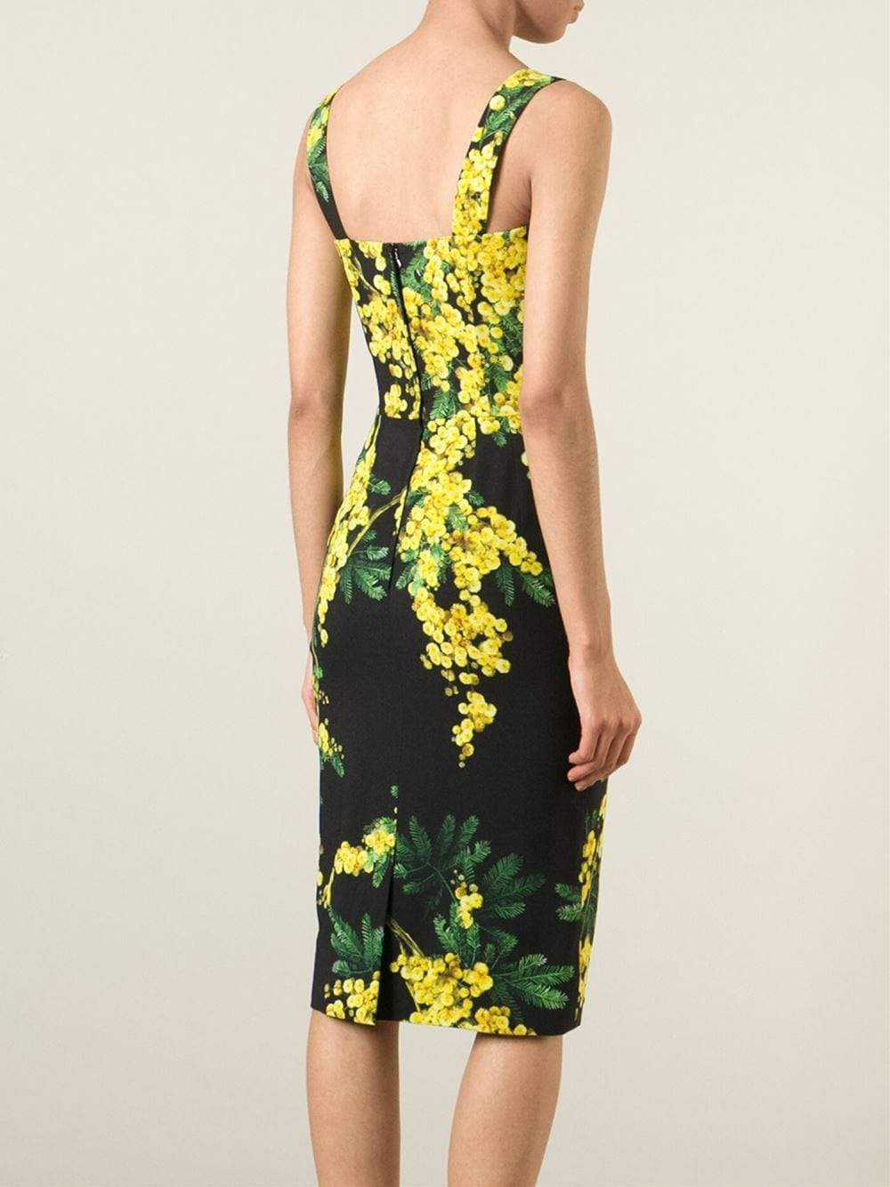DOLCE & GABBANA-Mimosa Print Tank Dress-