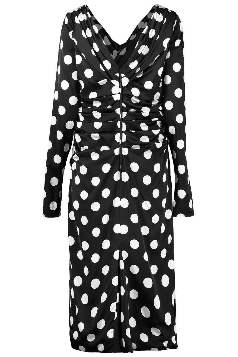 DOLCE & GABBANA-Corset Midi Dress-POLKADOT