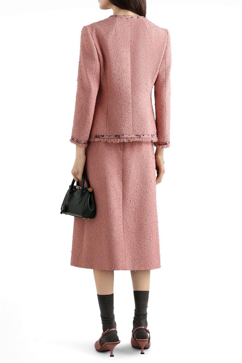 Slit Midi Skirt-PINK-38-CLOTHINGSKIRTMIDI-DOLCE & GABBANA