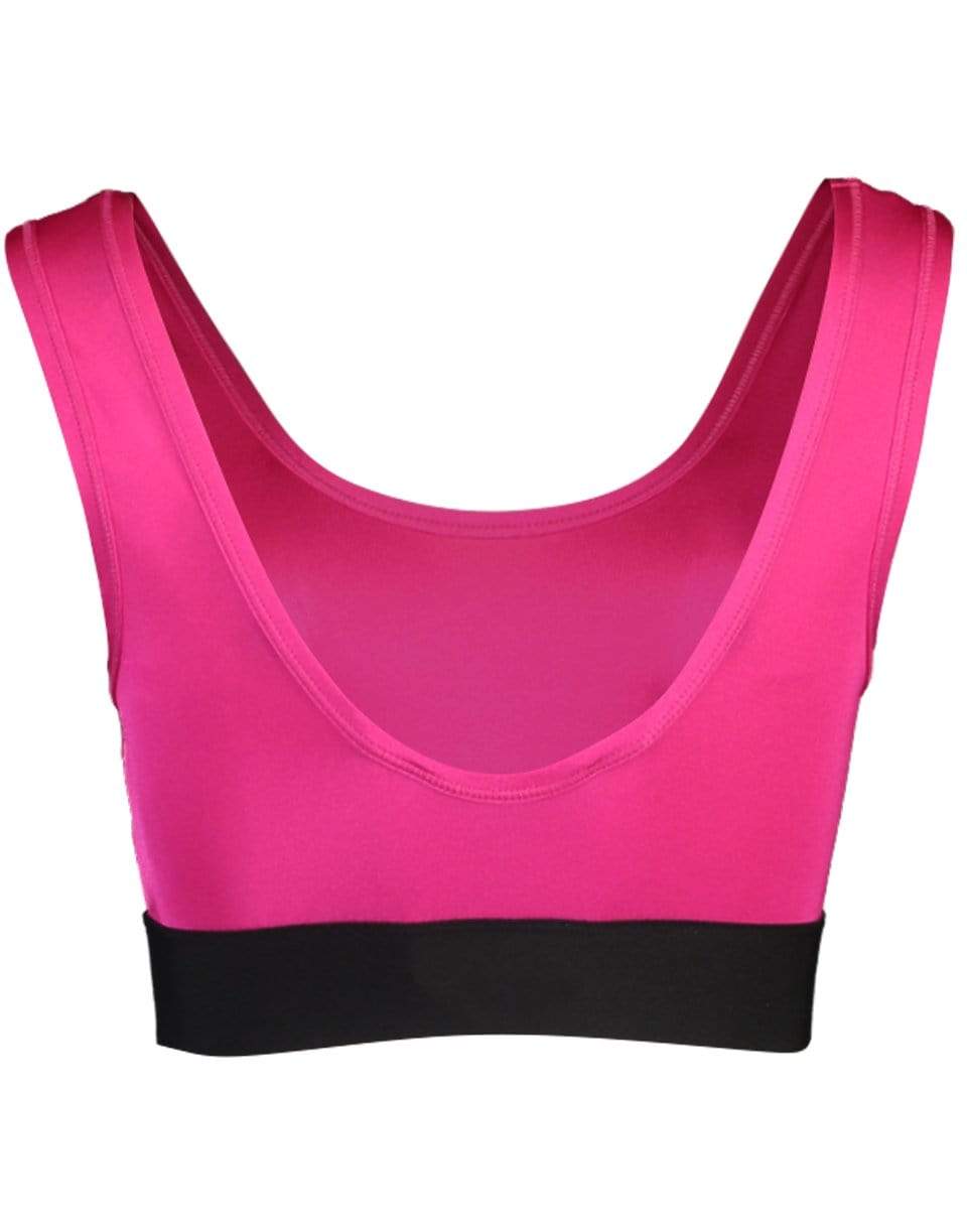 DOLCE & GABBANA-Dolce & Gabbana Logo Spandex Sports Bra-