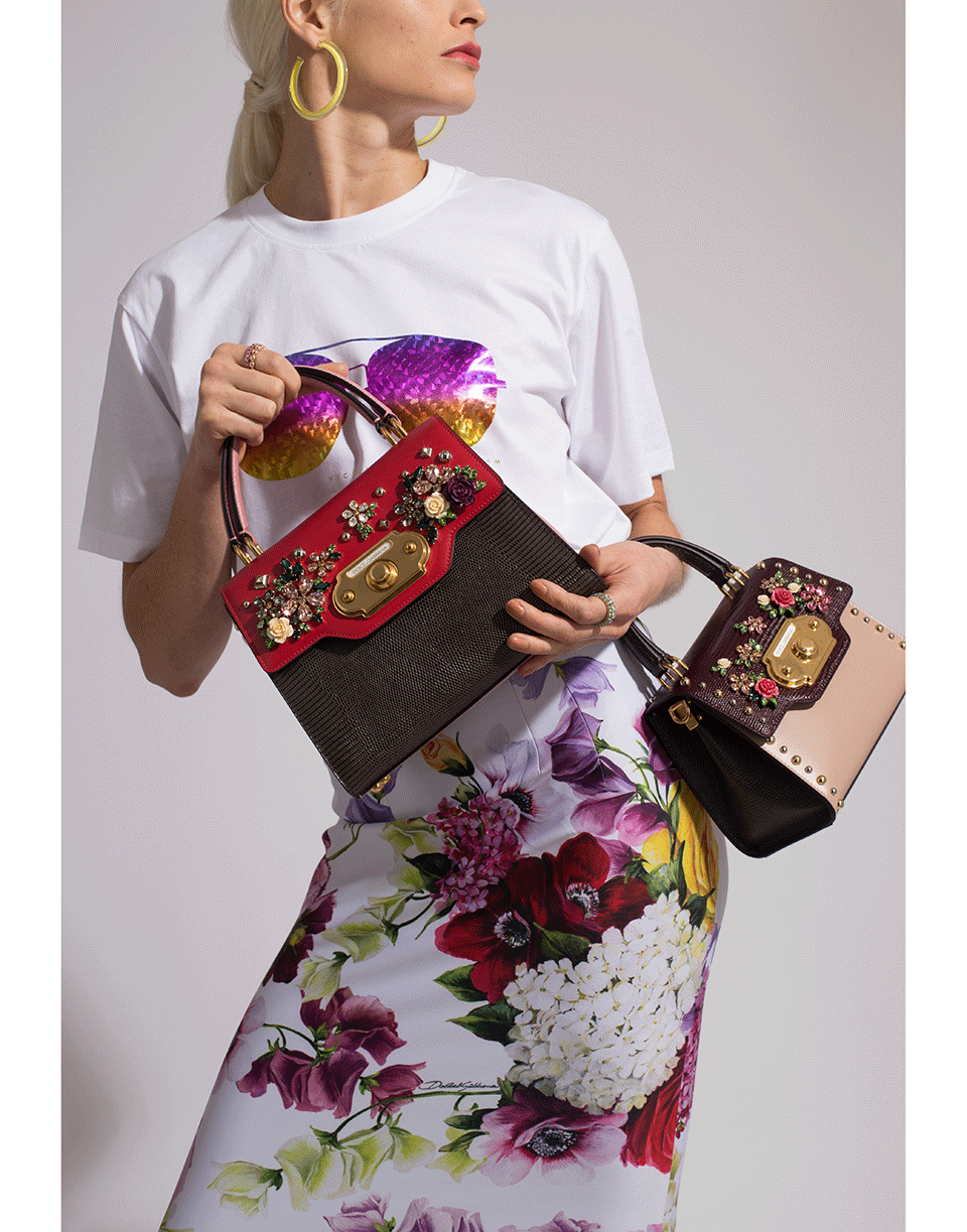 DOLCE & GABBANA-Welcome Bag-GRY/PNK