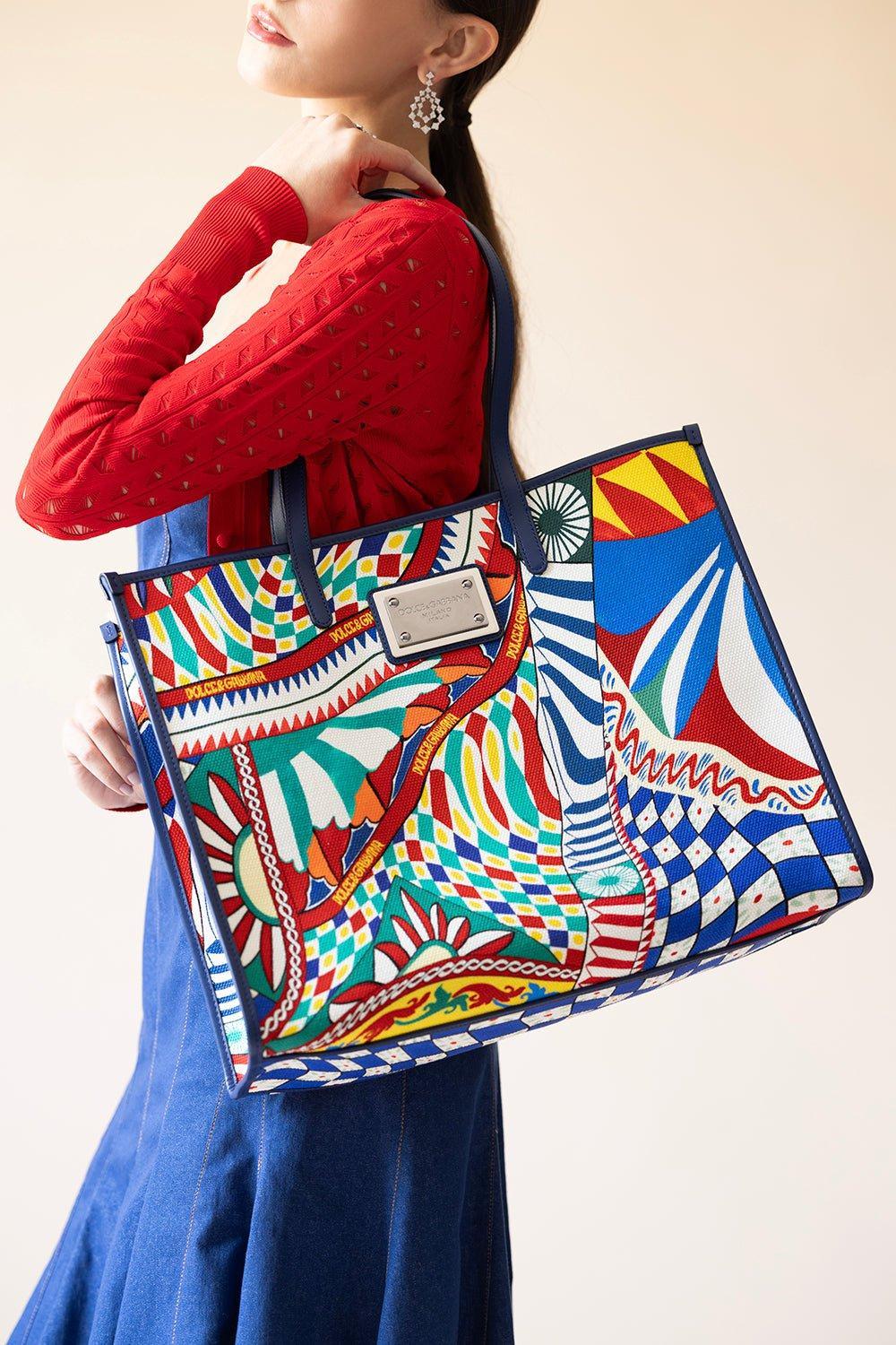 DOLCE & GABBANA-Large Shopping Tote Bag-CARRETTO