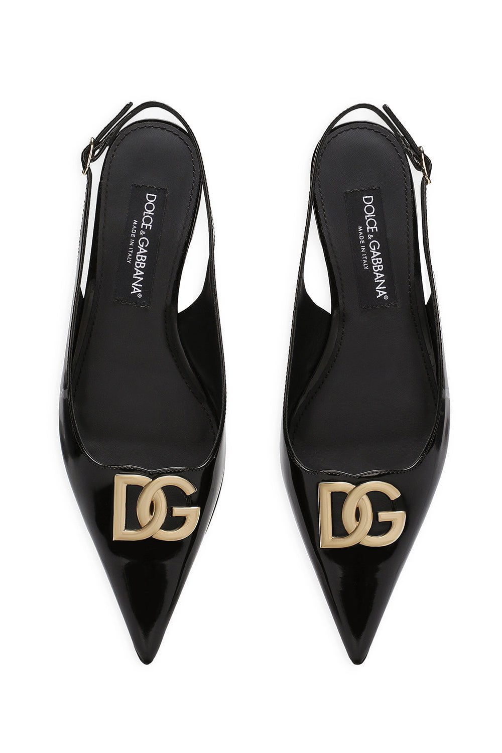 DOLCE & GABBANA-Polished Slingbacks-