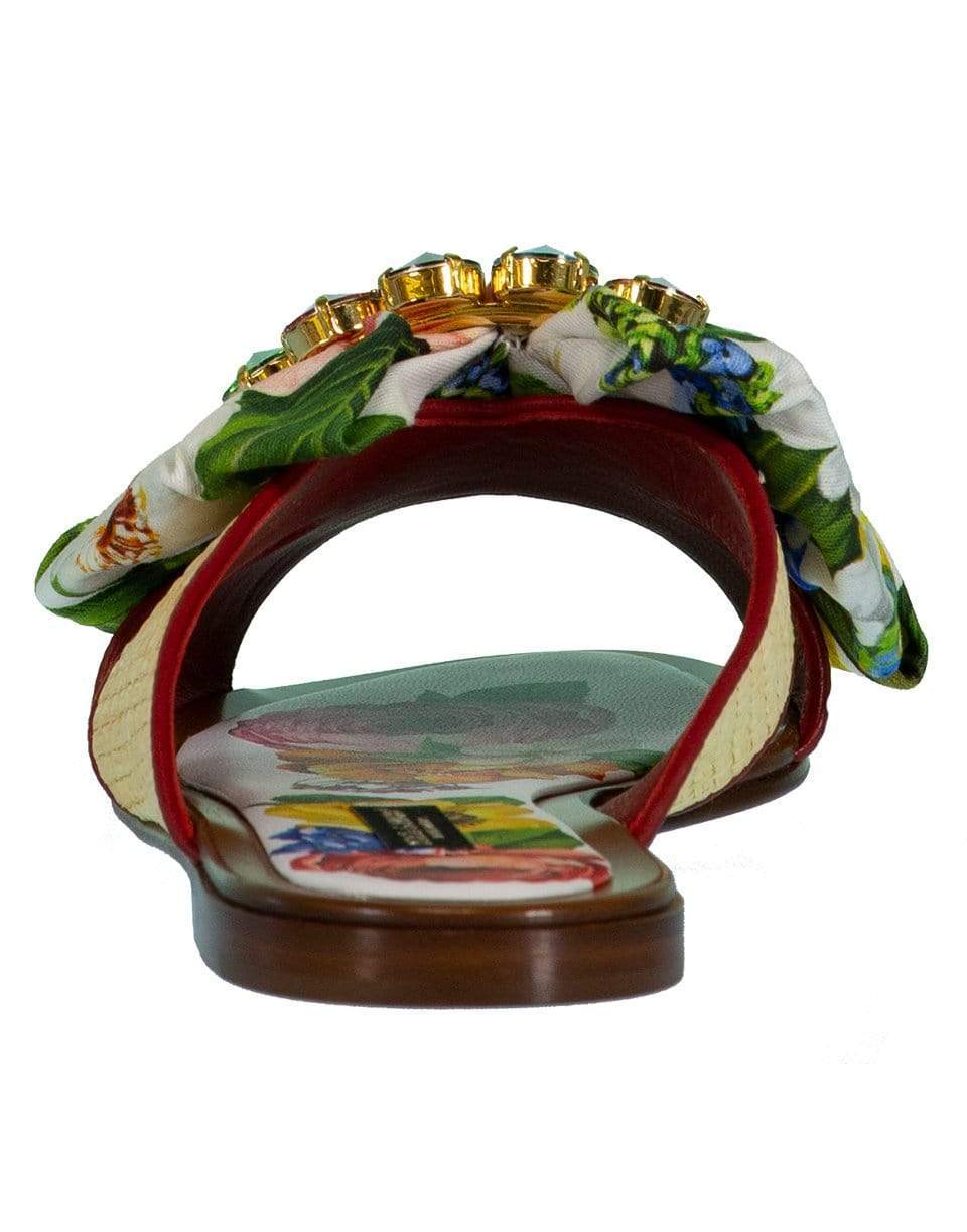 DOLCE & GABBANA-Bianca Printed Slide-