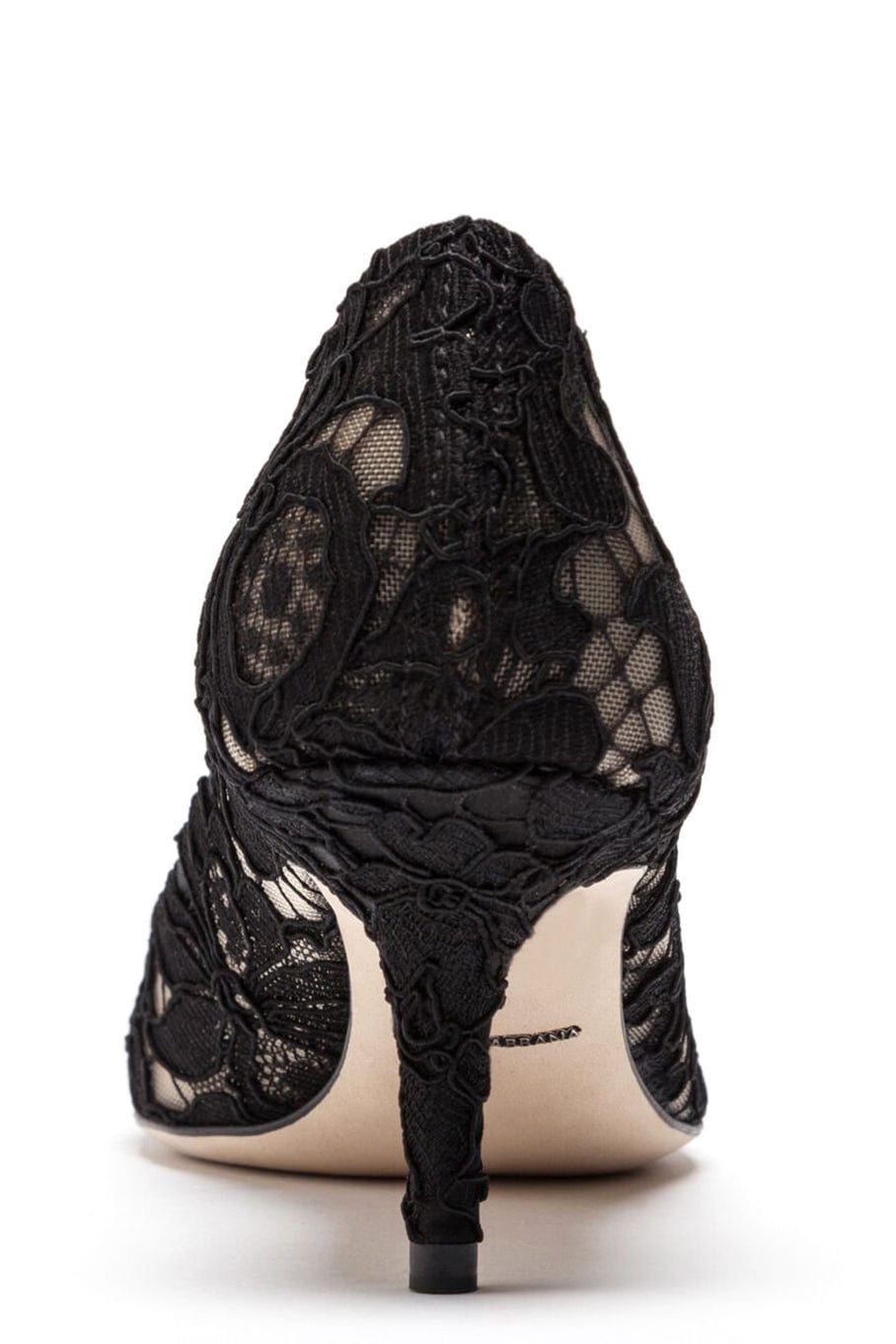 DOLCE & GABBANA-Lace Heel With Brooch-