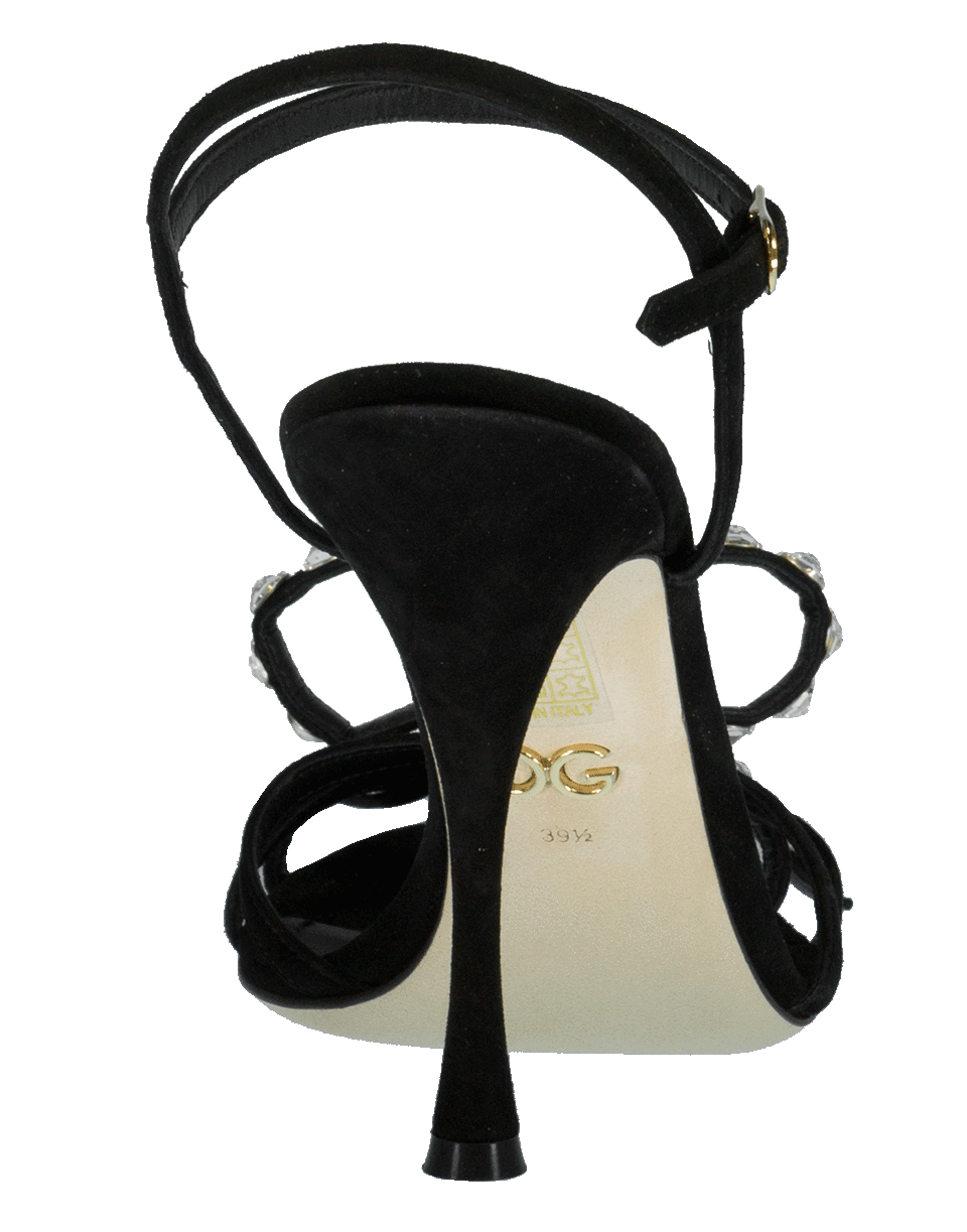 DOLCE & GABBANA-XMas Crystal Bow Sandal-