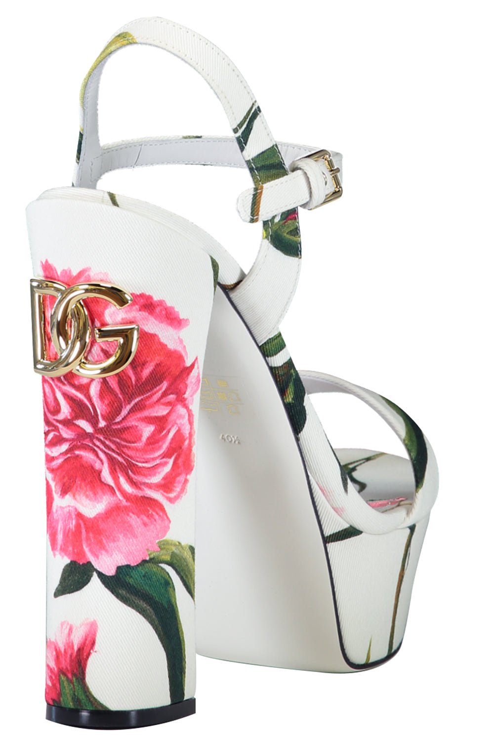 DOLCE & GABBANA-Floral Fabric Sandal-