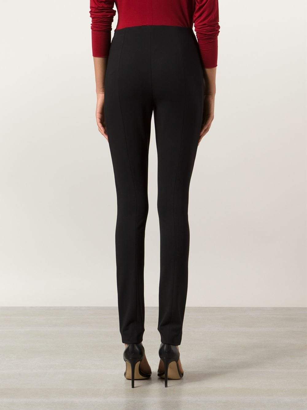DONNA KARAN-Slim Pant With Jersey Detail-