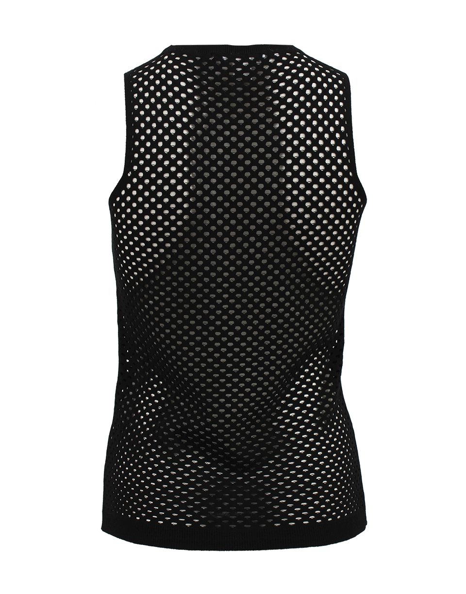 DOROTHEE SCHUMACHER-Black Techno Knit Tank-