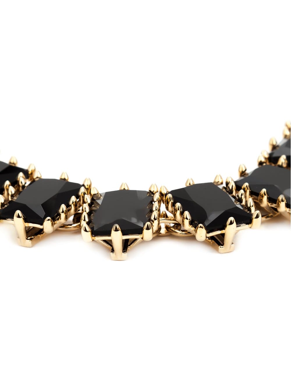 EDDIE BORGO-Rectangle Estate Necklace-GLD/JET