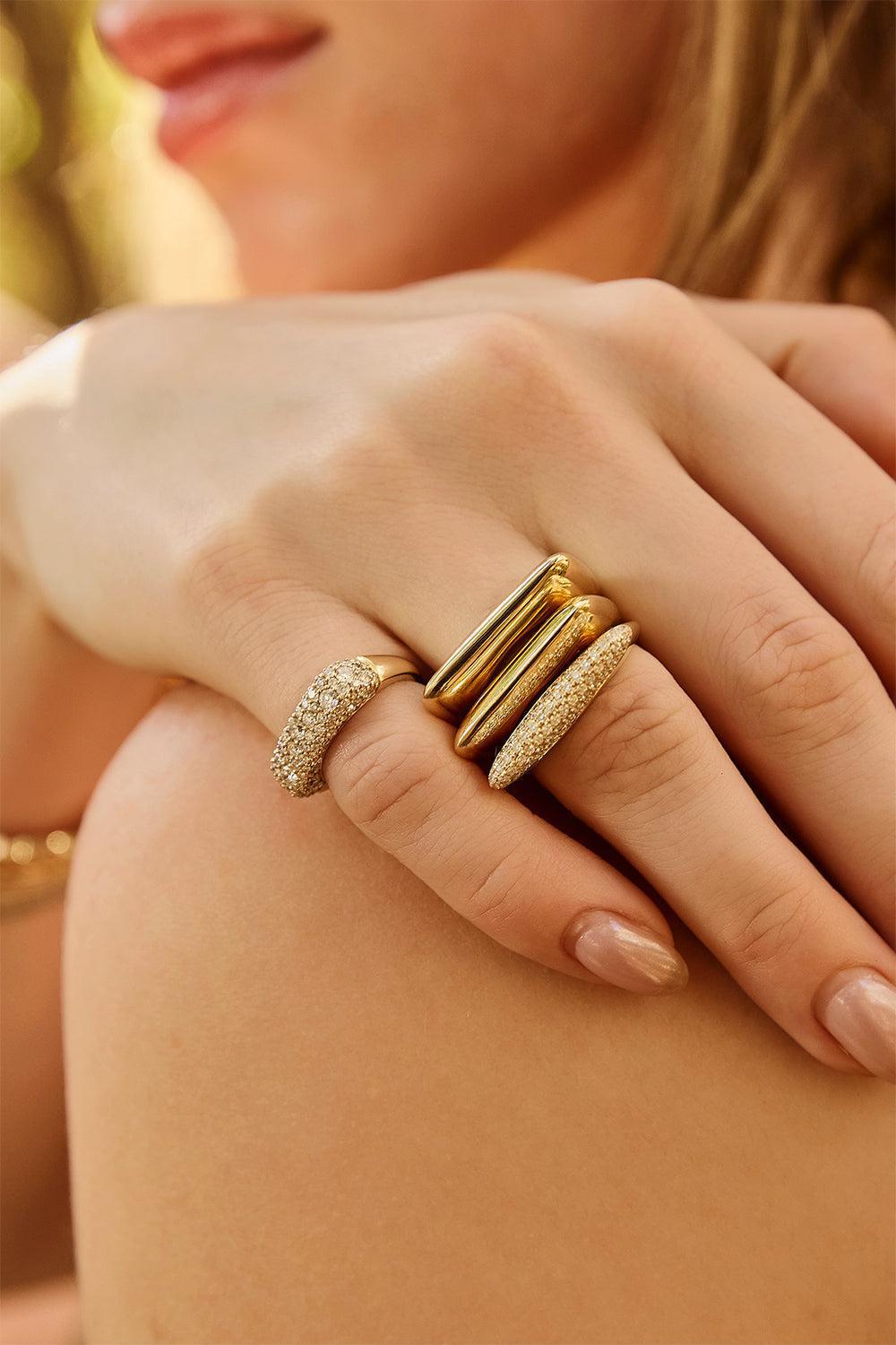 Presley Stack Ring-YELLOW GOLD-7-JEWELRYFINE JEWELRING-EDEN PRESLEY