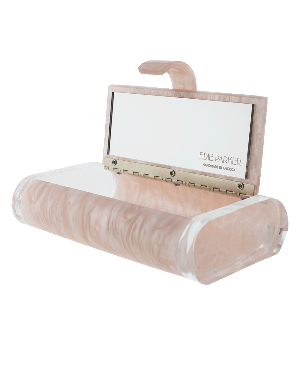 EDIE PARKER-Lara Solid Clutch-ROSE