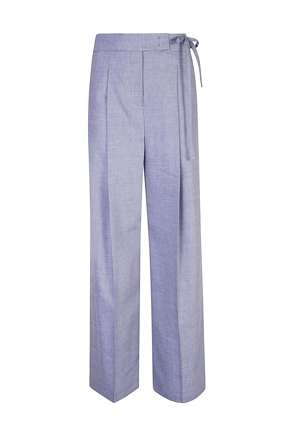 Tie Waist Pant-DENIM-42-CLOTHINGPANTWIDE LEG-ELEVENTY