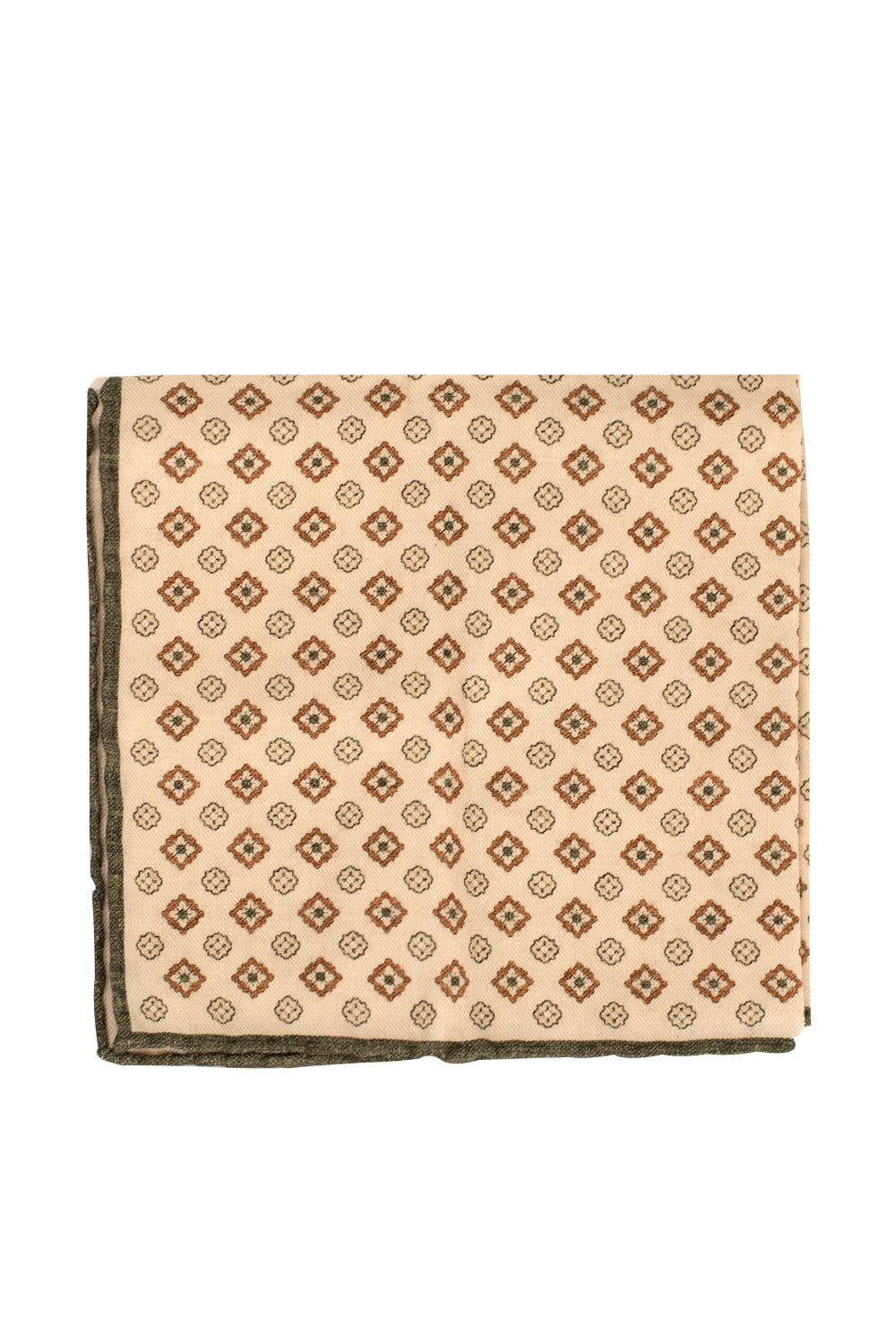 ELEVENTY-Pocket Square - Green Brown-GRN/BRN