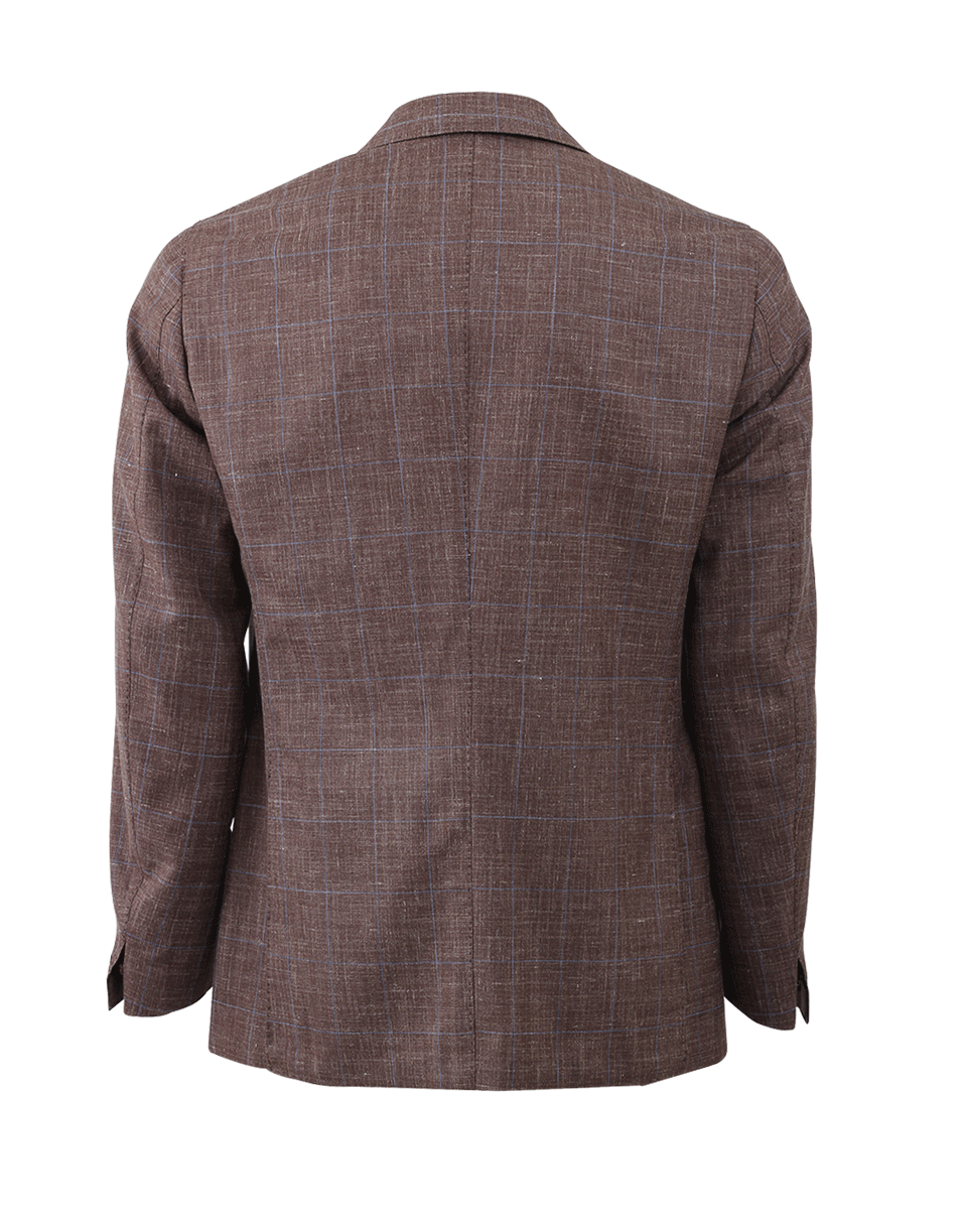 ELEVENTY-Window Pane Summer Jacket-