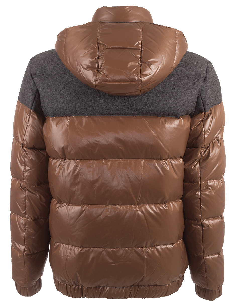 ELEVENTY-Mixed Media Bomber Jacket-