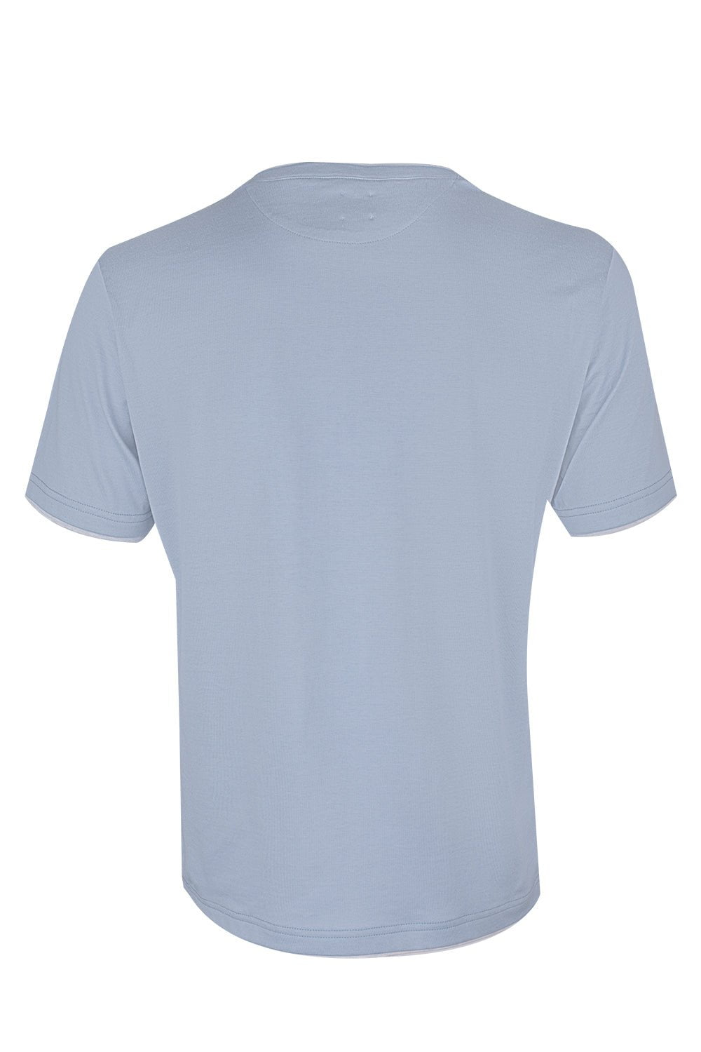 ELEVENTY-Giza Tee - Baby Blue Grey-