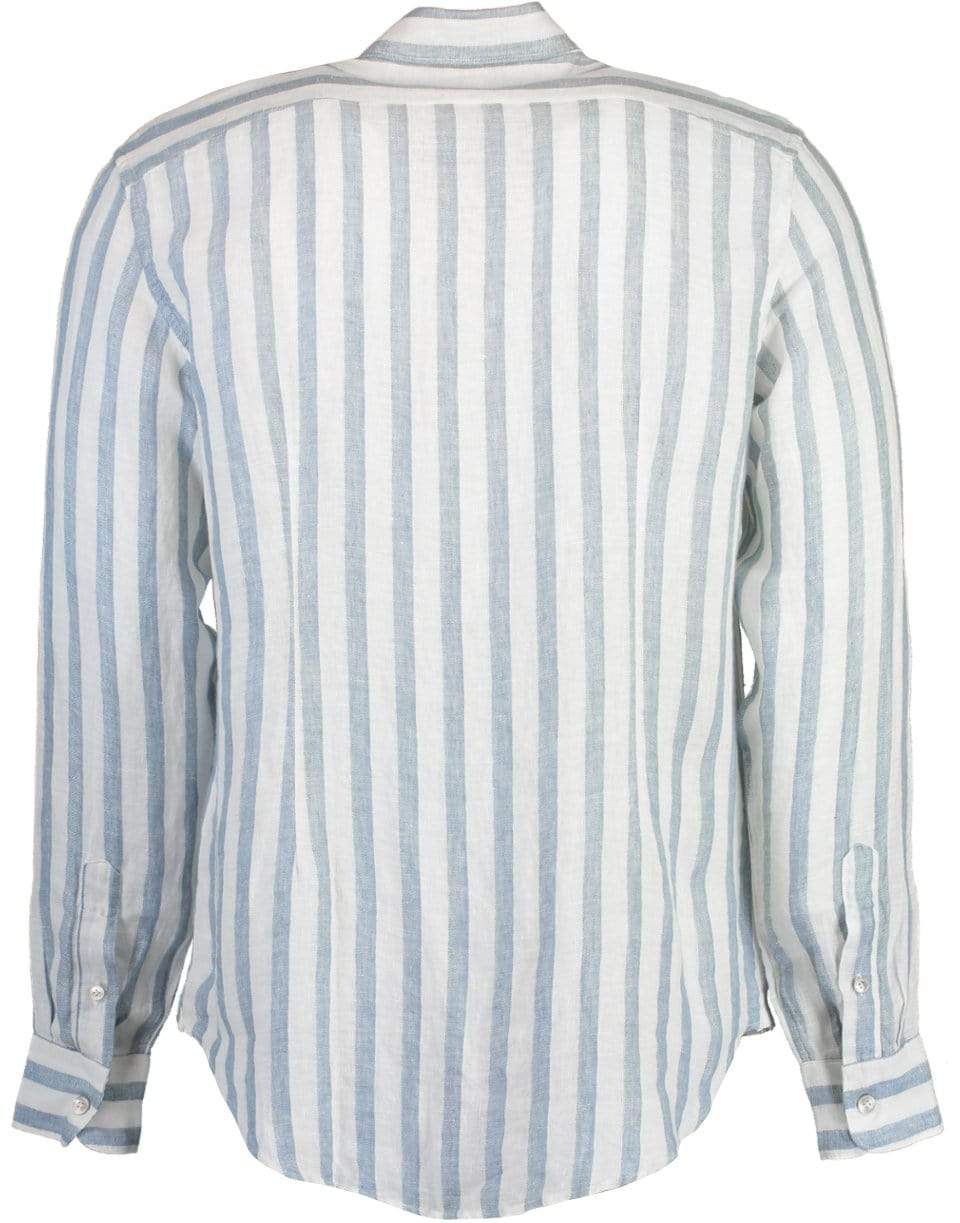 ELEVENTY-Dandy Shirt - Denim Stripe-