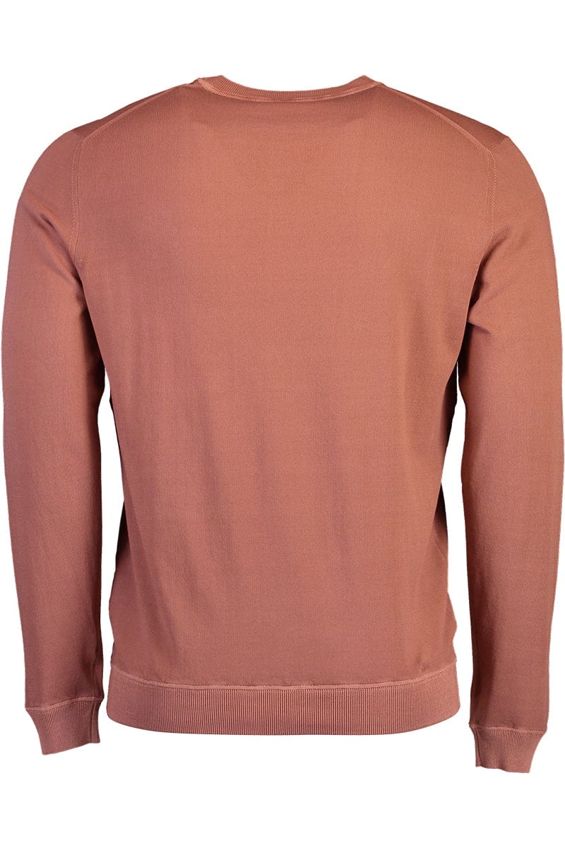 ELEVENTY-Long Sleeve Round Neck Sweater - Pink-