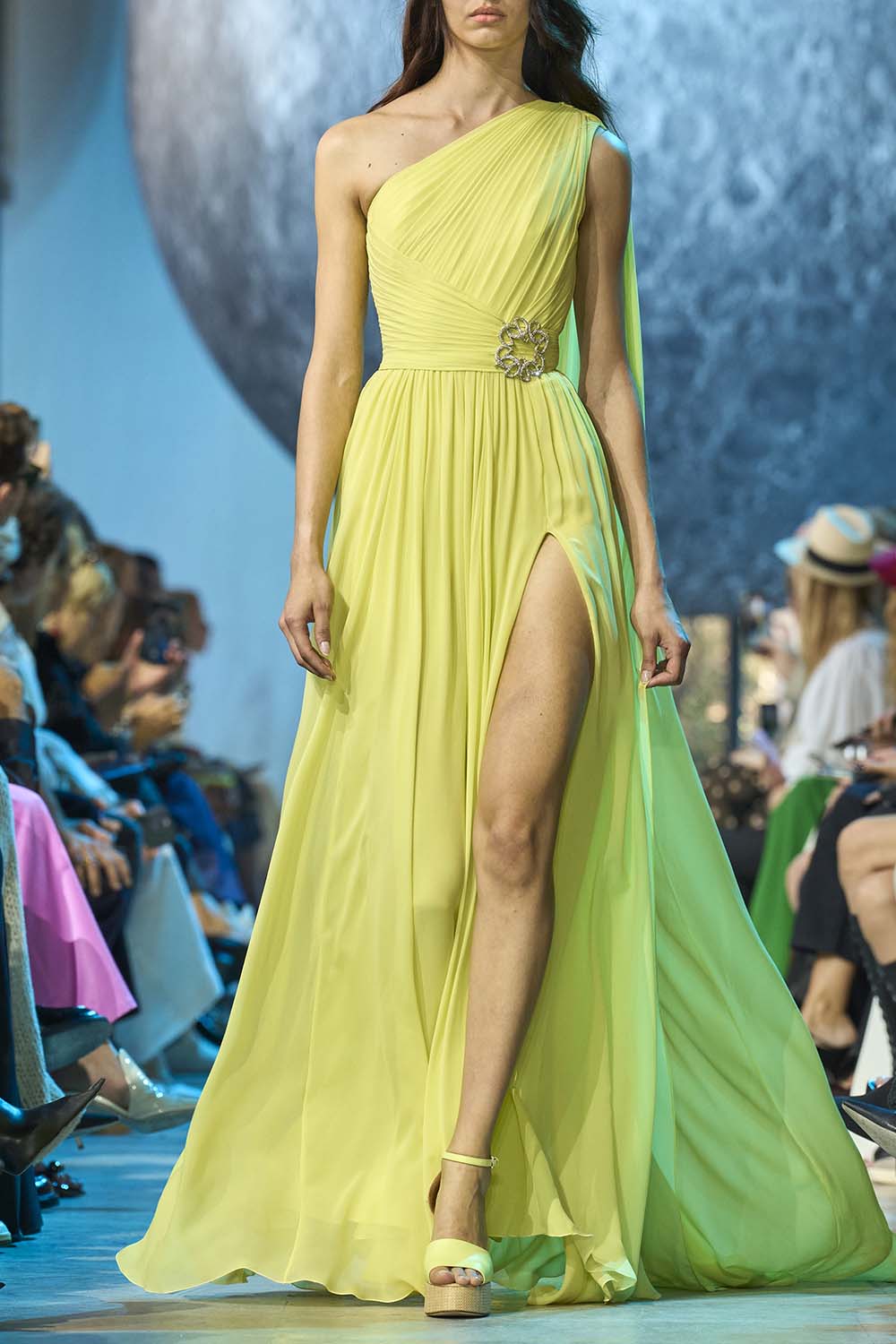 ELIE SAAB-One Shoulder Gown-DAIQUIRI