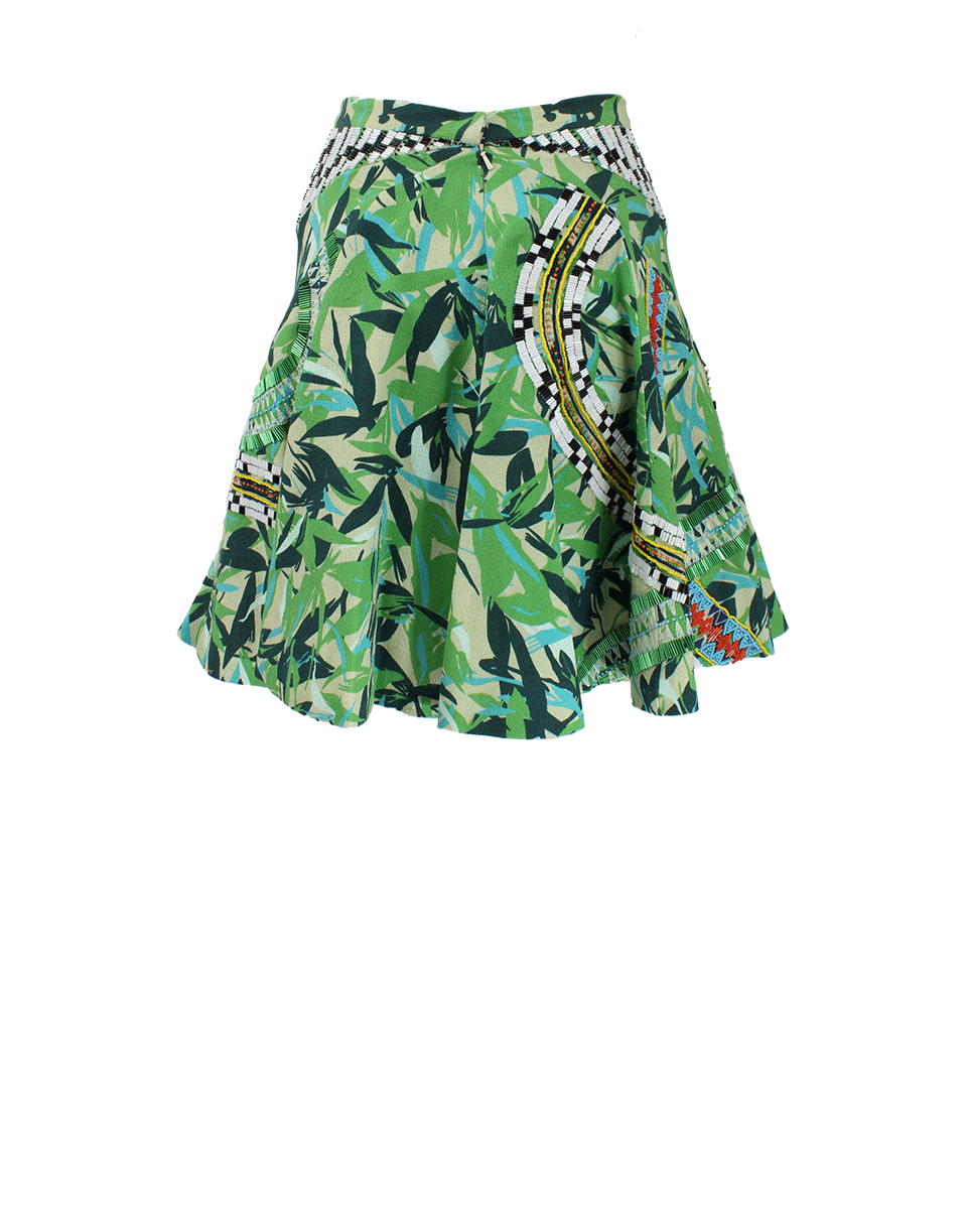 ELLE SASSON-Ray Printed Full Skirt-