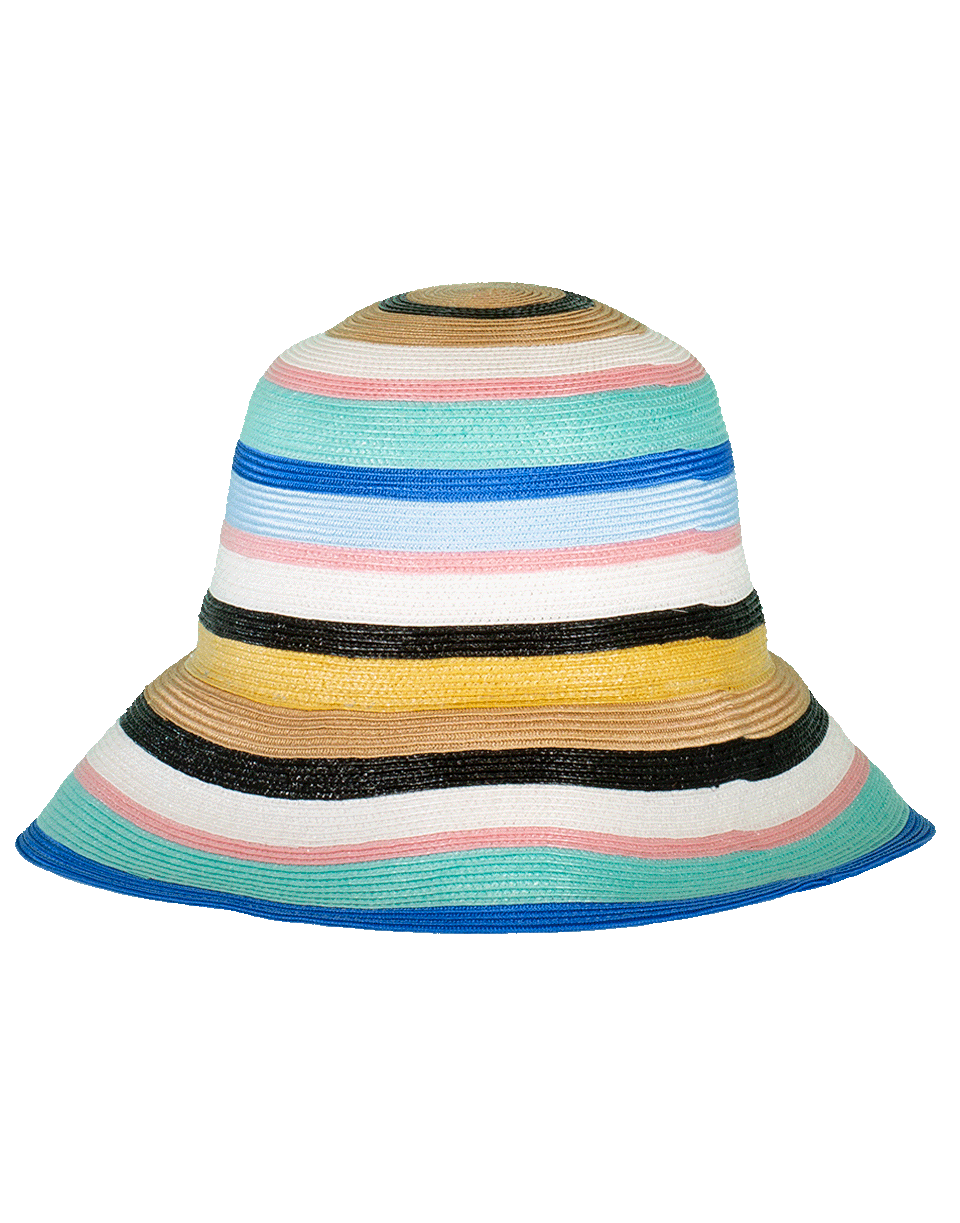 EMILIO PUCCI-Multi Color Striped Hat-BLUE