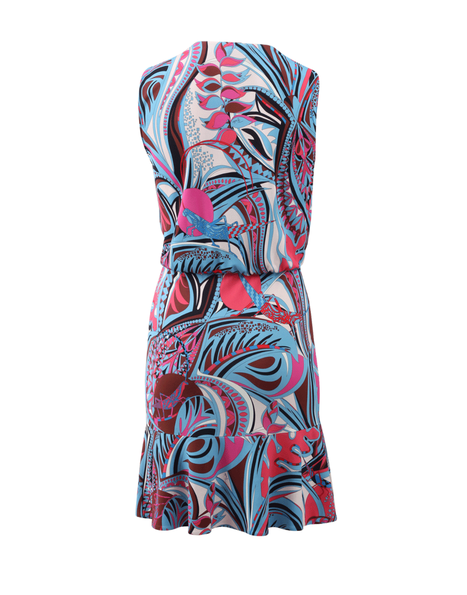 EMILIO PUCCI-Drape Front Flounce Dress-