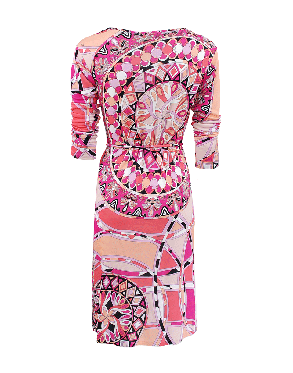 EMILIO PUCCI-Long Sleeve Fitted Capri Dress With Belt-