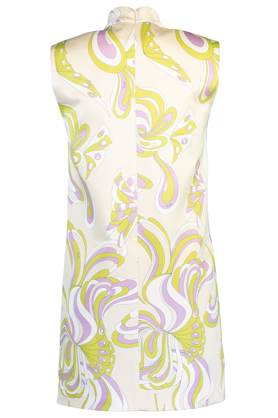 EMILIO PUCCI-Sleeveless Printed Mock Neck Dress-