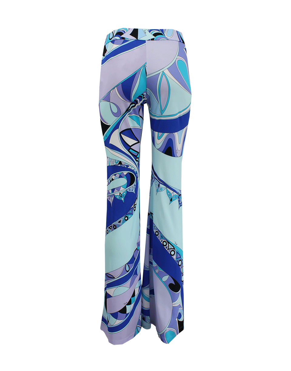 EMILIO PUCCI-Side Zip Boot Cut Printed Pant-