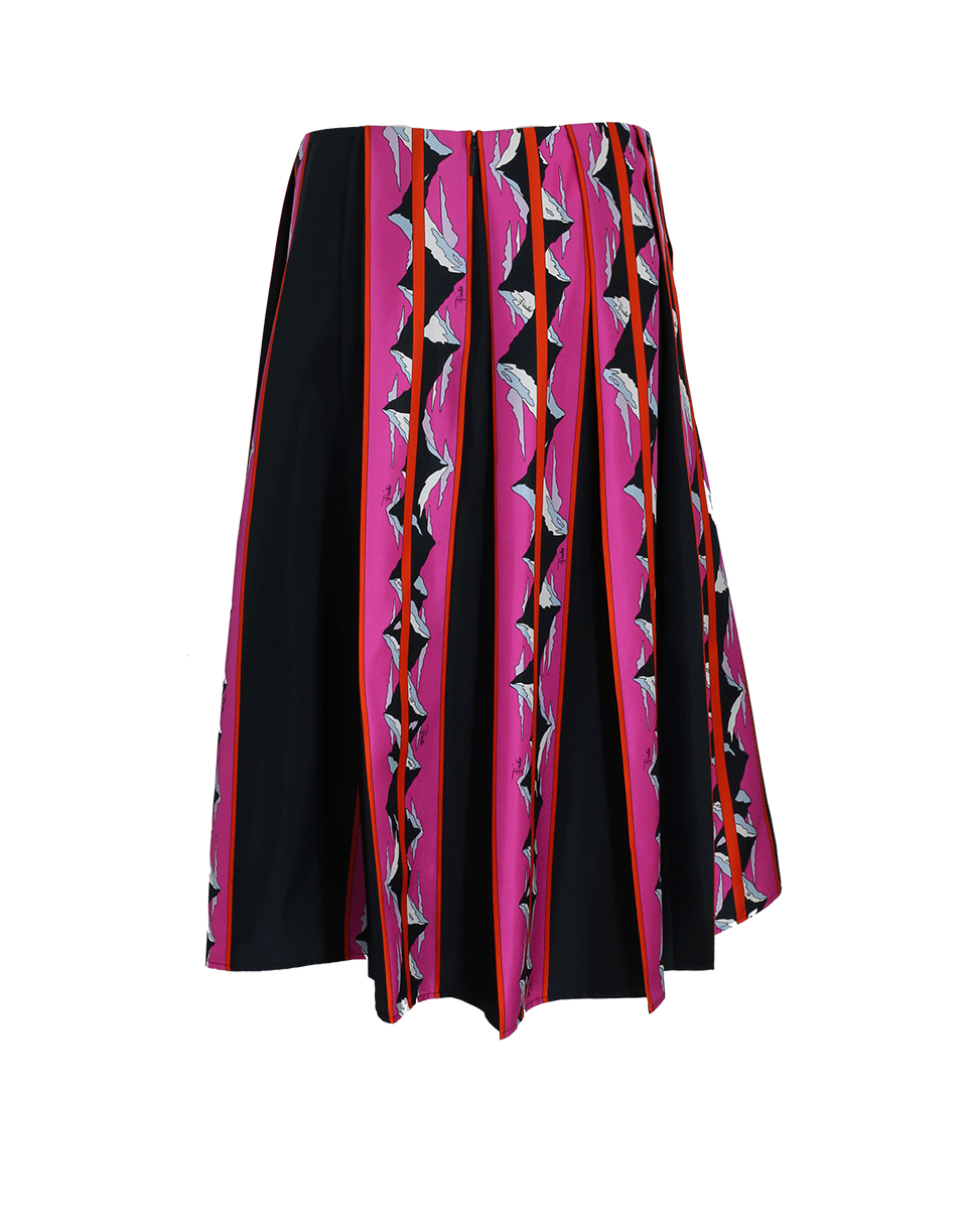 EMILIO PUCCI-Multi Print Skirt-