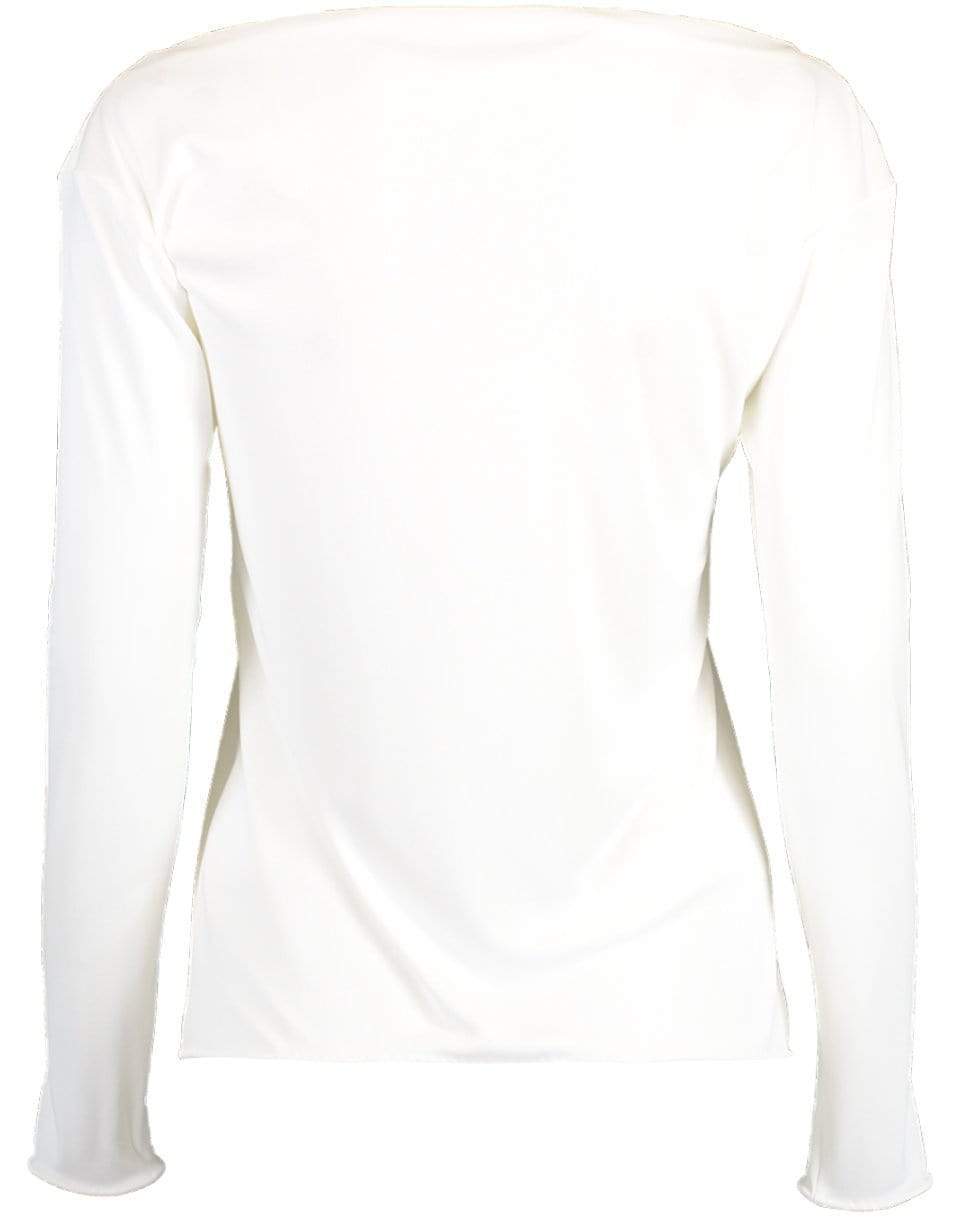 EMILIO PUCCI-White Long Sleeve Blouse-