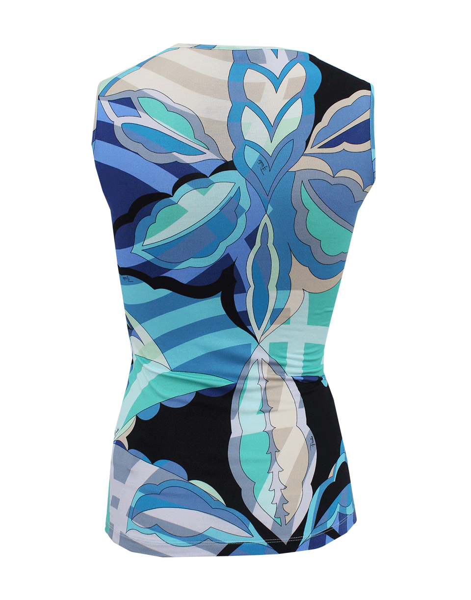 EMILIO PUCCI-V-Neck Twist Front Tank-