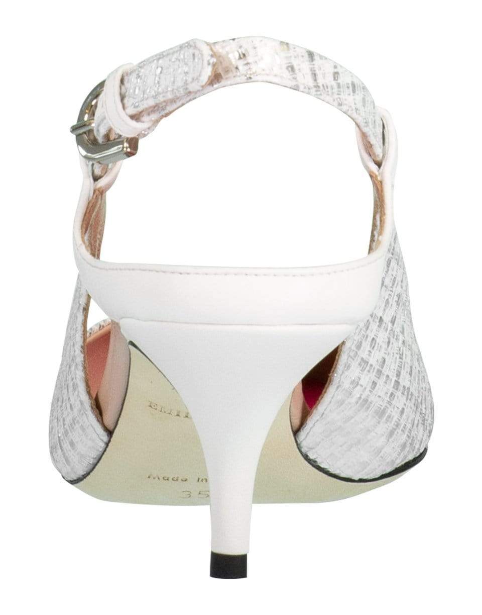 EMILIO PUCCI-Metallic Slingback Pump-