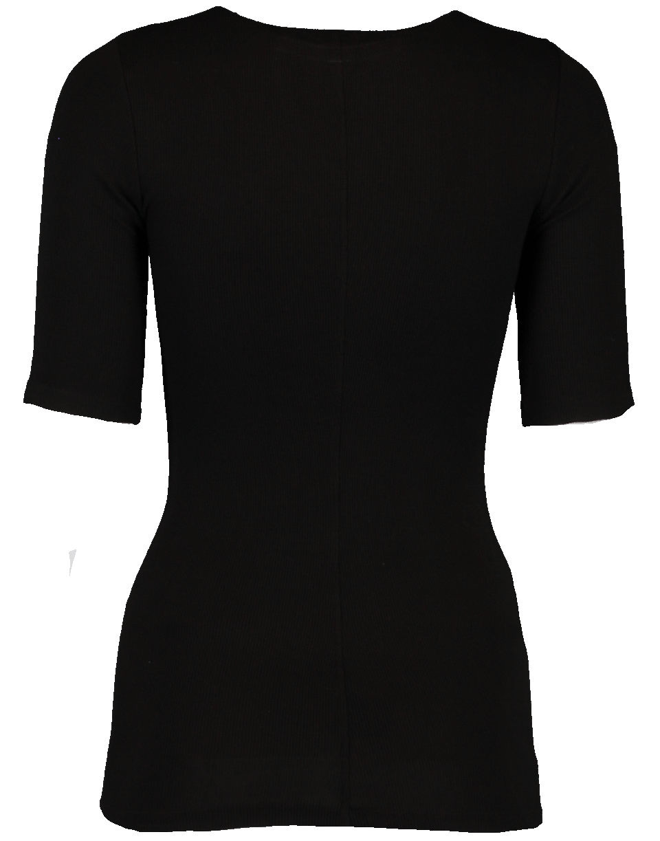 ENZA COSTA-Ribbed Fitted Tee-