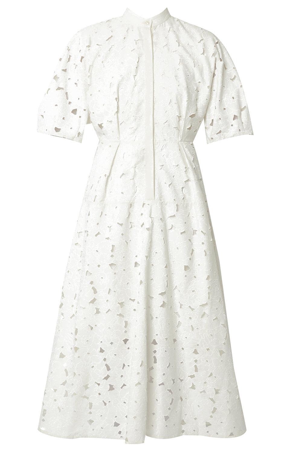 ERDEM: Short Sleeve Midi Shirt Dress ERDEM: Short Sleeve Midi Shirt Dress