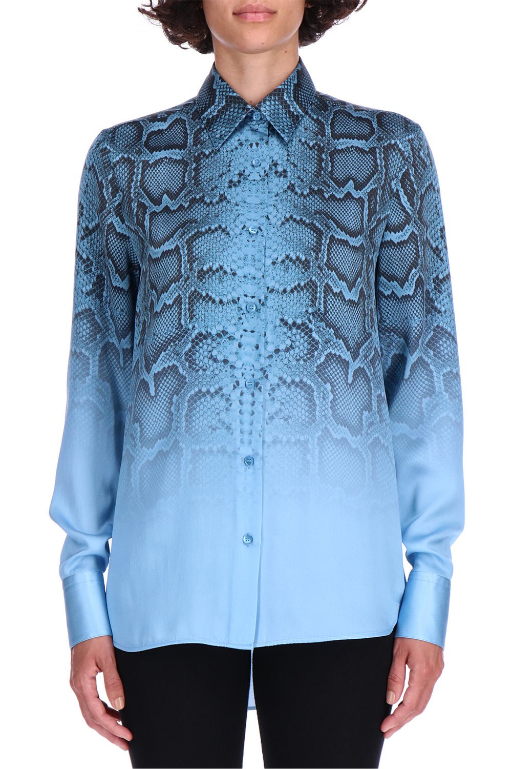 Snake Print Long Sleeve Shirt - Pitone – Marissa Collections