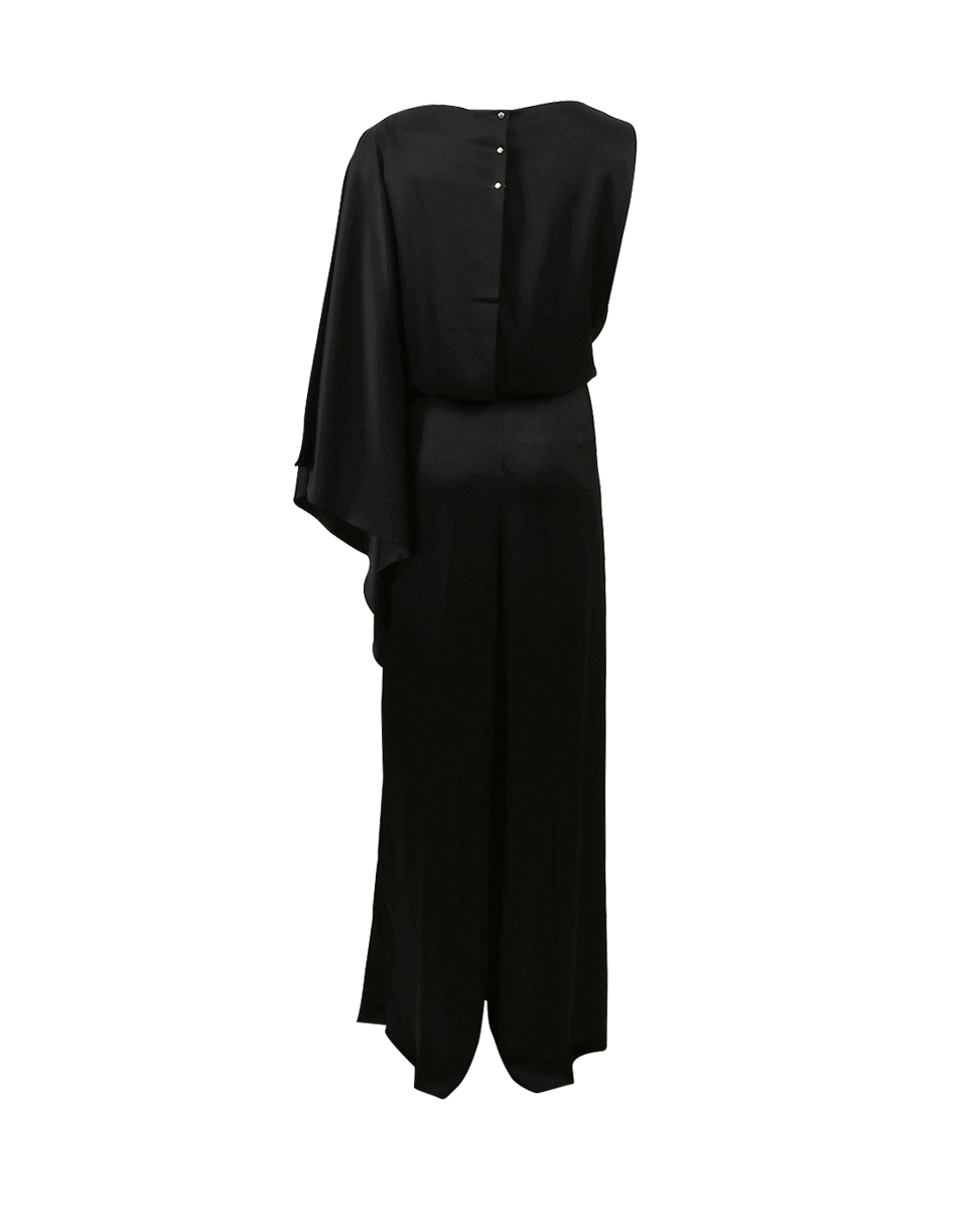 ESCADA-Tikana Drape Shoulder Jumpsuit-BLACK