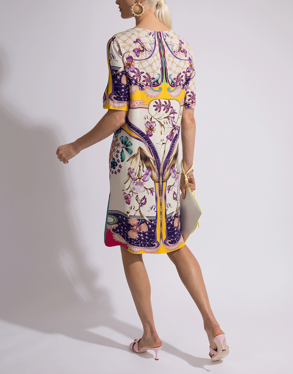 ETRO-Floral Print Shift Dress-