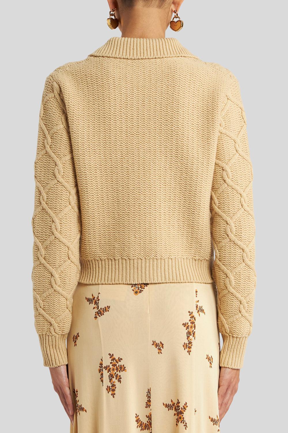 Knit Collared Jacket-BEIGE-38-CLOTHINGJACKETCASUAL-ETRO