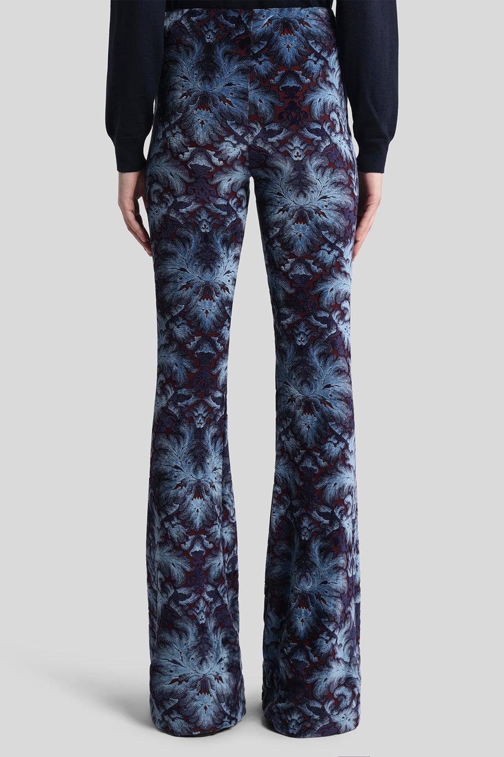 Printed Stretch Trousers-BLUEMULT-40-CLOTHINGPANTSLIM FIT-ETRO