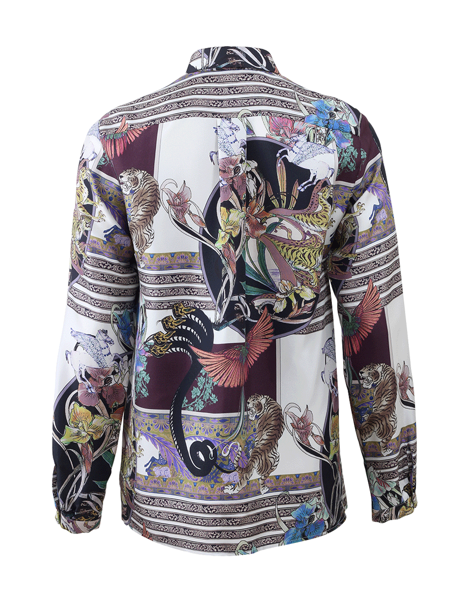 ETRO-Hidden Button Print Blouse-