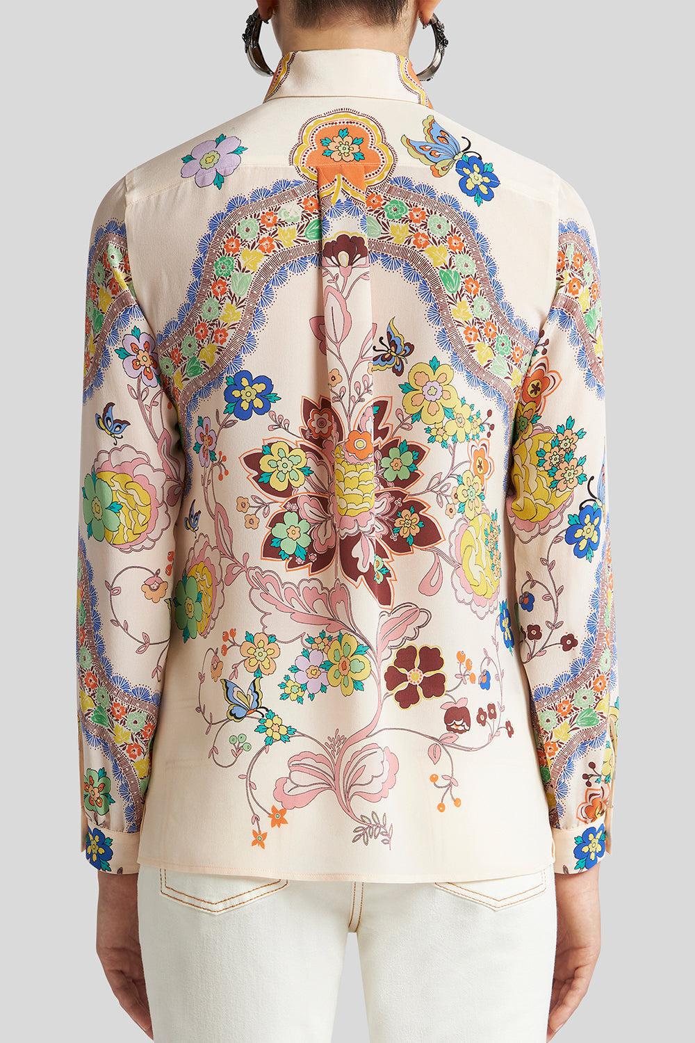 Printed Blouse - White-WHITE-38-CLOTHINGTOPBLOUSE-ETRO