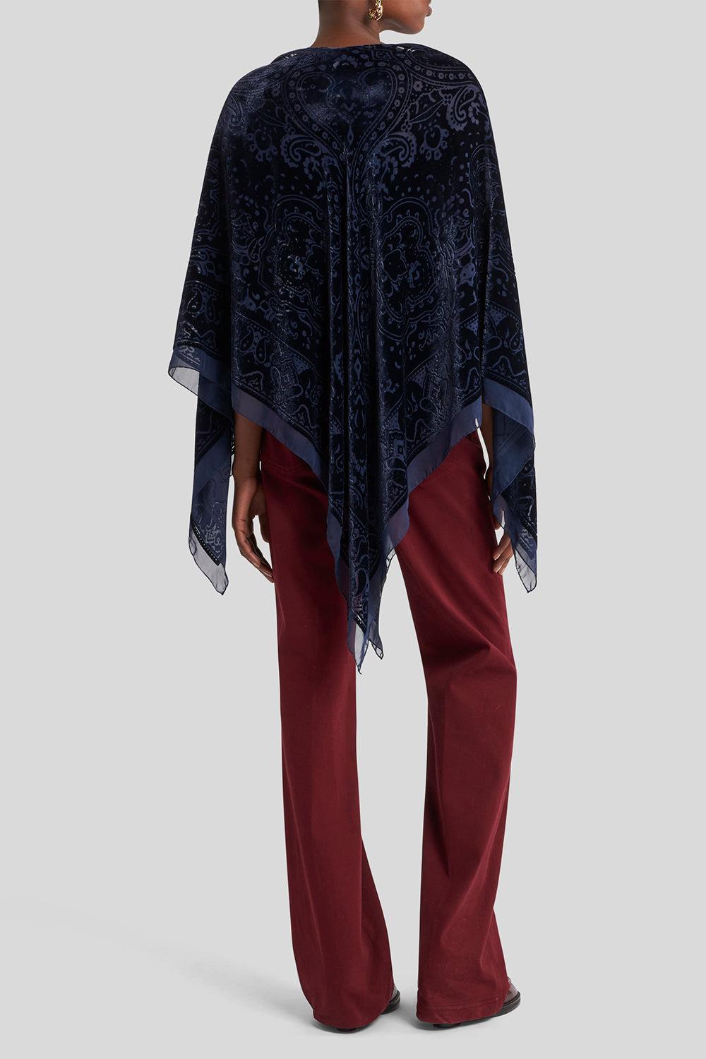 Long Sleeve Poncho-BLUEMULT-O/S-CLOTHINGTOPPONCHO-ETRO