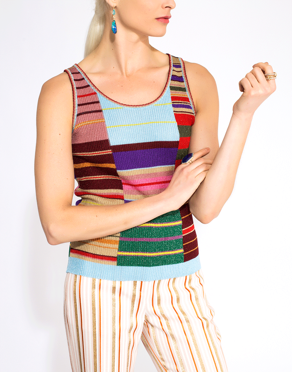 ETRO-Wakana Striped Lurex Top-