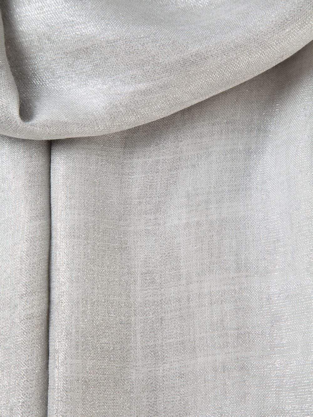 FALIERO SARTI-Lurex Scarf-GREY/SILVER