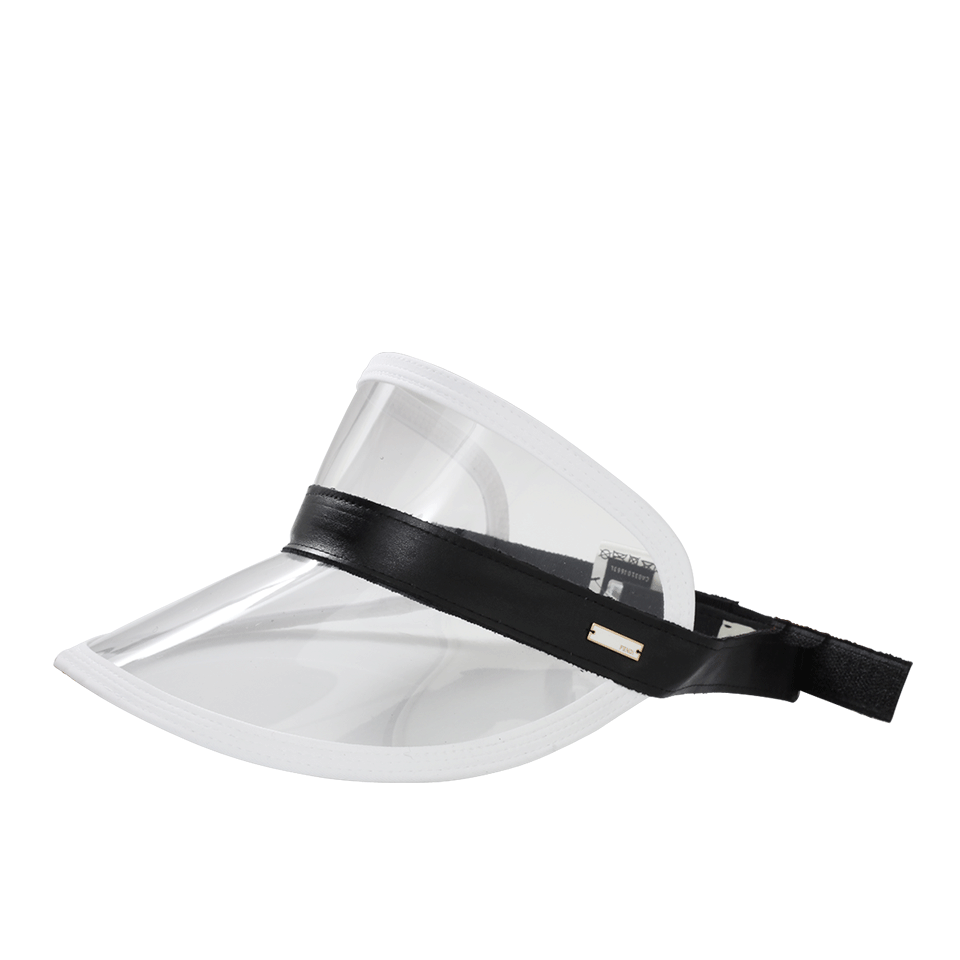 FENDI-Clear Visor-CLR/LTHR