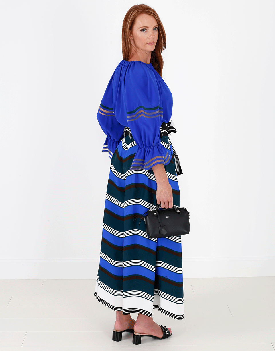 FENDI-Peasant Blouse-BLUBIRD