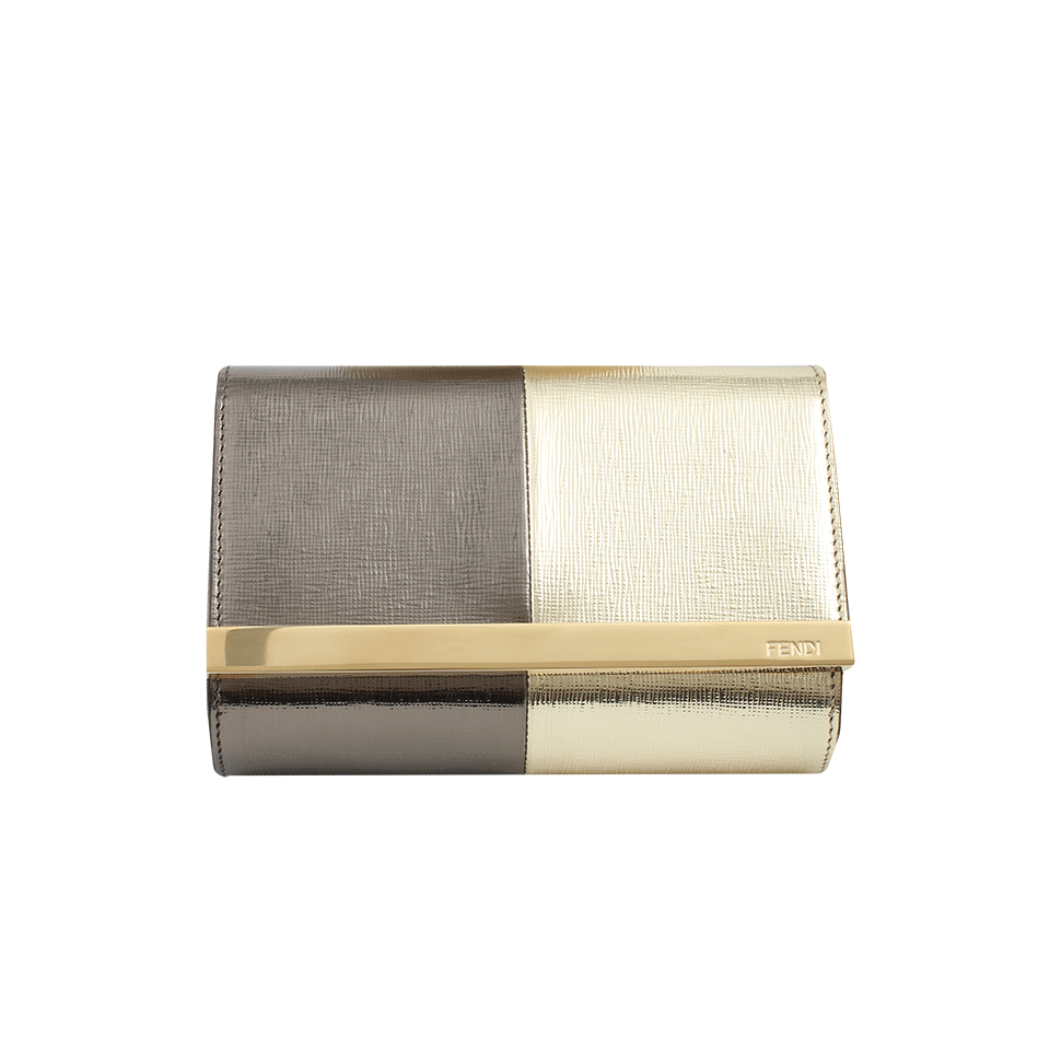 FENDI-Small Evening Pouch-GOLD