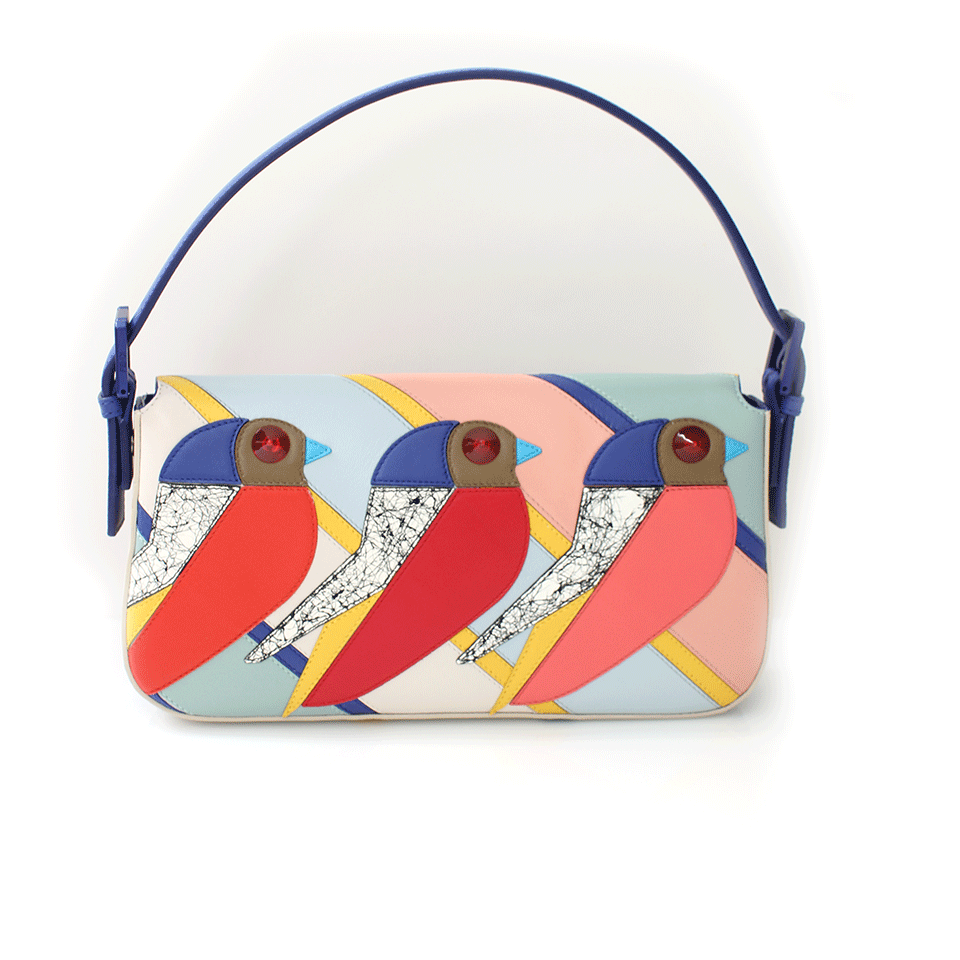 FENDI-Baguette Bird Shoulder Bag-MULTI